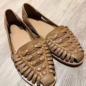 Nisolo Women's Brown Leather Cutout Loafers